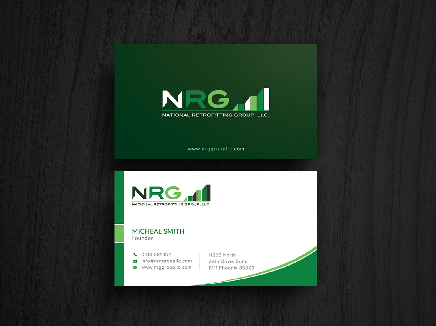 Diseño de Tarjeta de Presentación por Graphic Flame para National Retrofitting Group, LLC | Diseño #16291460