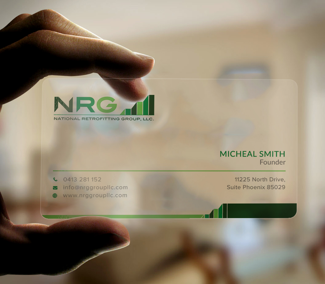 Business Card Design by Graphic Flame for National Retrofitting Group, LLC | Design #16291463