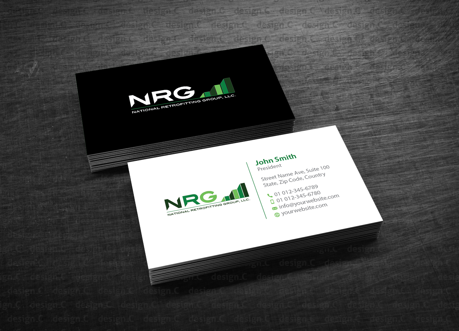 Business Card Design by design_C. for National Retrofitting Group, LLC | Design #16303235