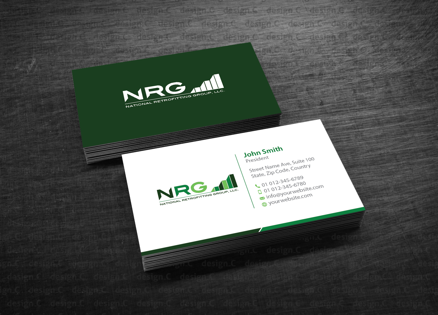Business Card Design by design_C. for National Retrofitting Group, LLC | Design #16303255