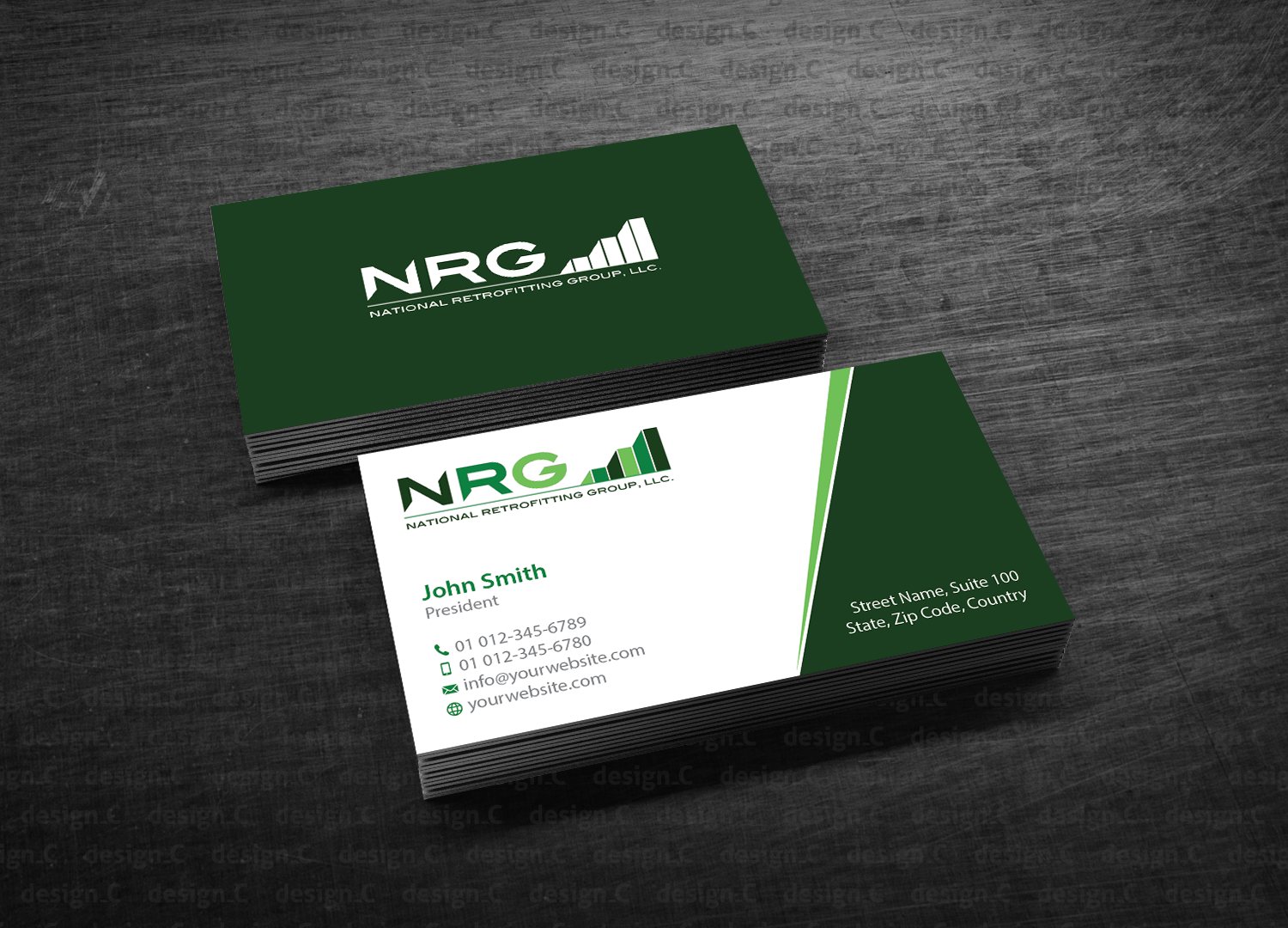 Business Card Design by design_C. for National Retrofitting Group, LLC | Design #16303601