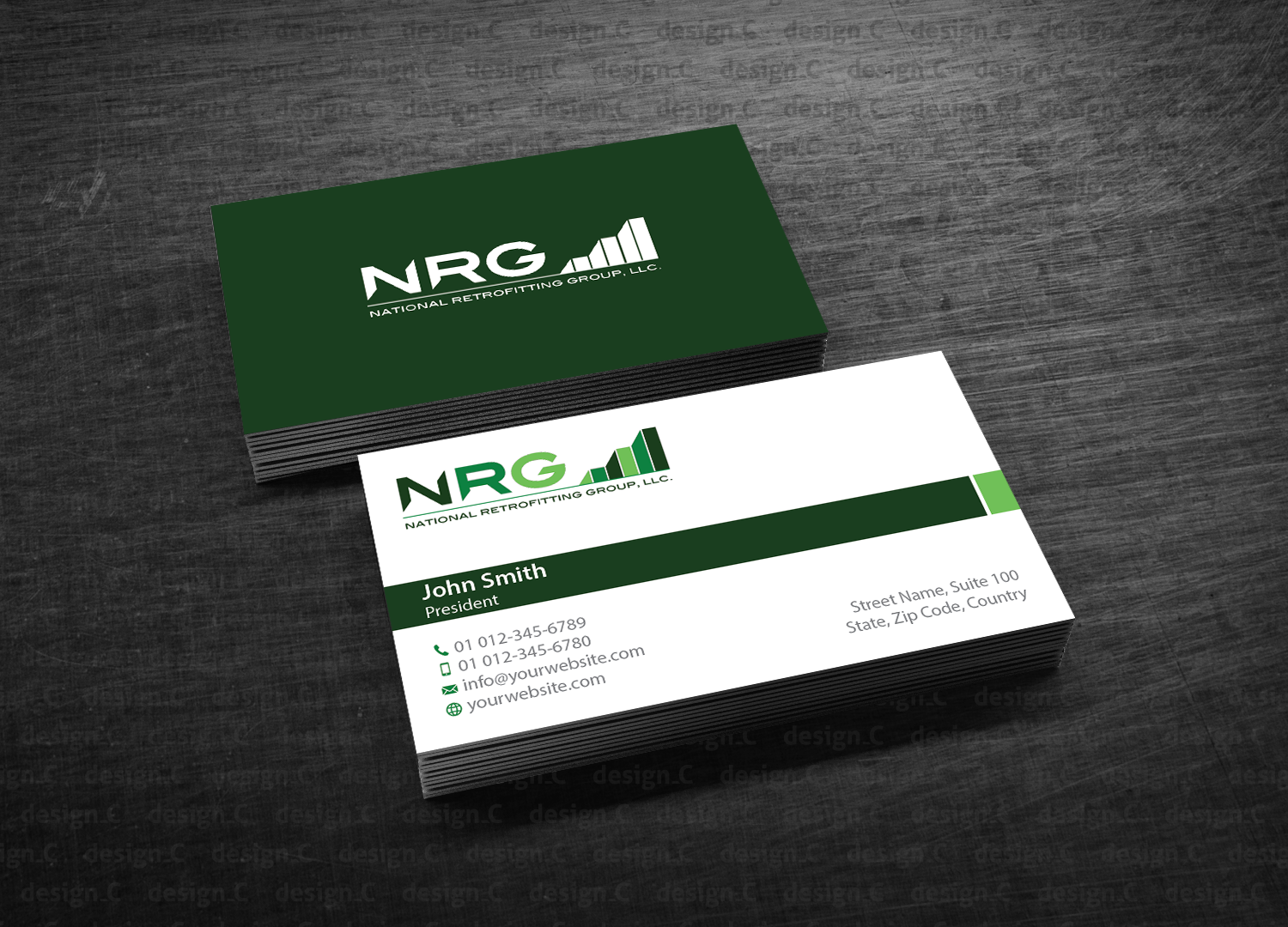 Business Card Design by design_C. for National Retrofitting Group, LLC | Design #16303612
