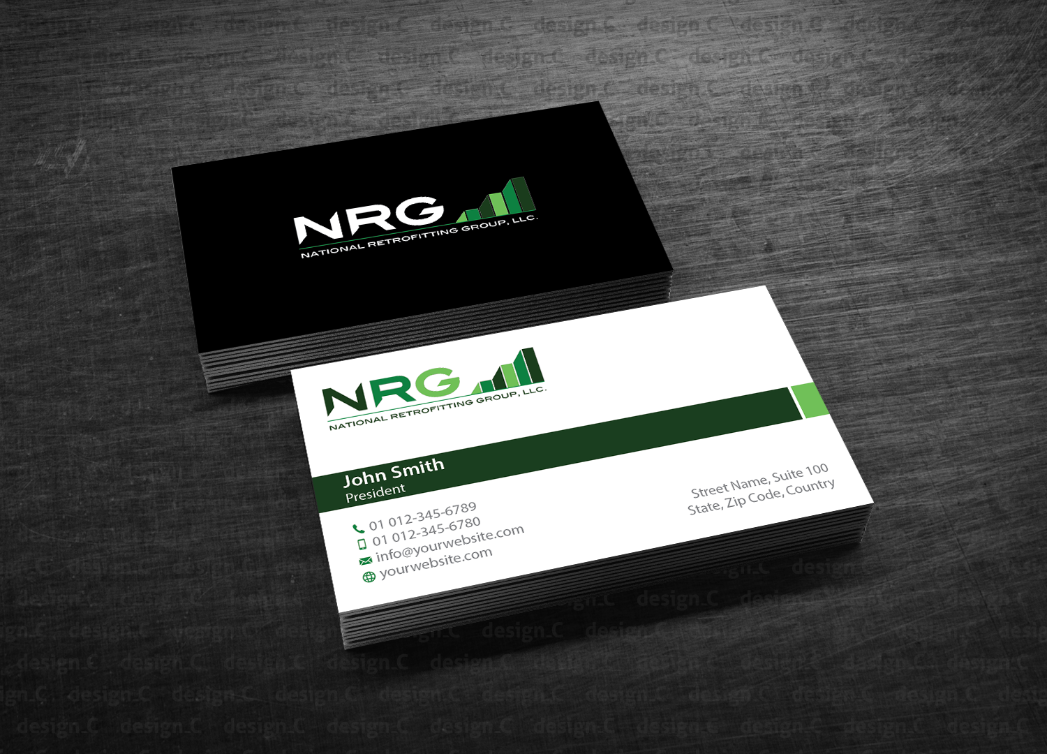 Business Card Design by design_C. for National Retrofitting Group, LLC | Design #16303618