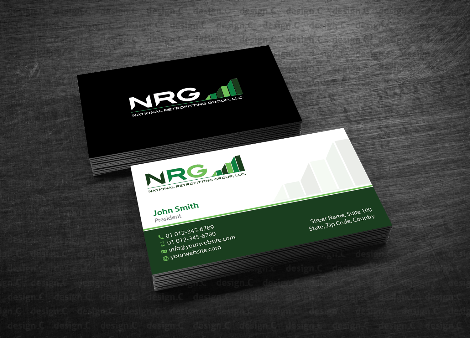 Business Card Design by design_C. for National Retrofitting Group, LLC | Design #16303621