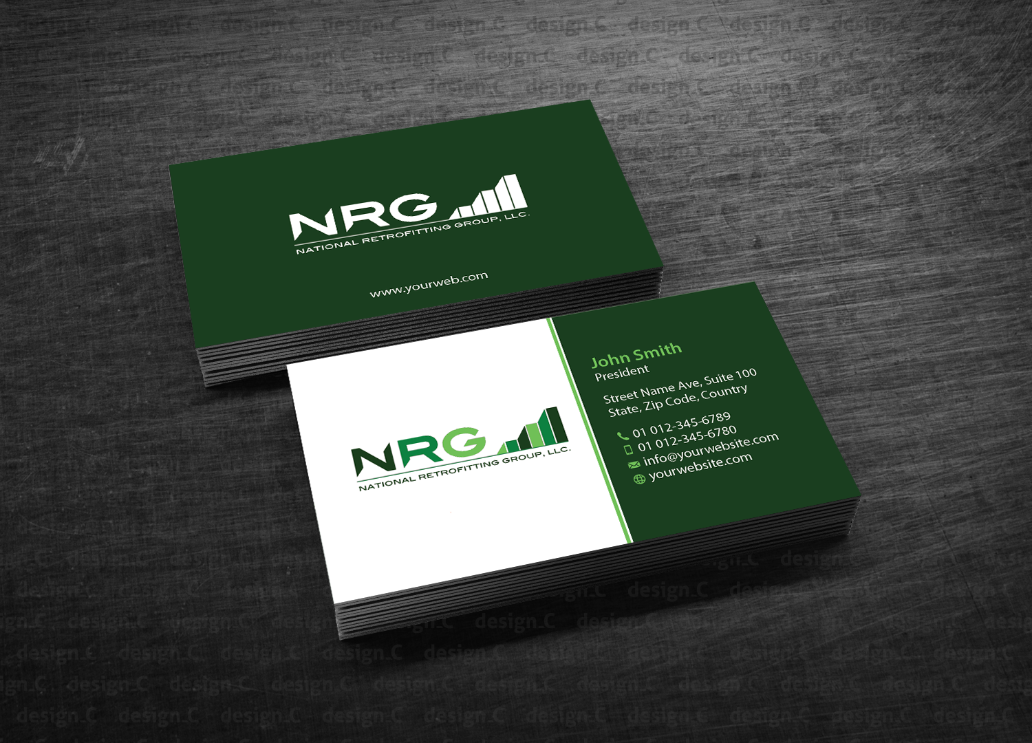 Business Card Design by design_C. for National Retrofitting Group, LLC | Design #16303785