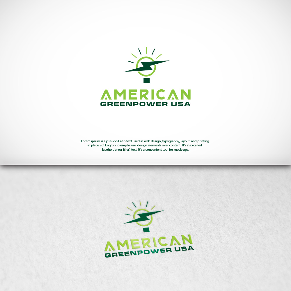 Logo Design by Kingdom Vision for AMERICAN GREENPOWER USA | Design #16288566