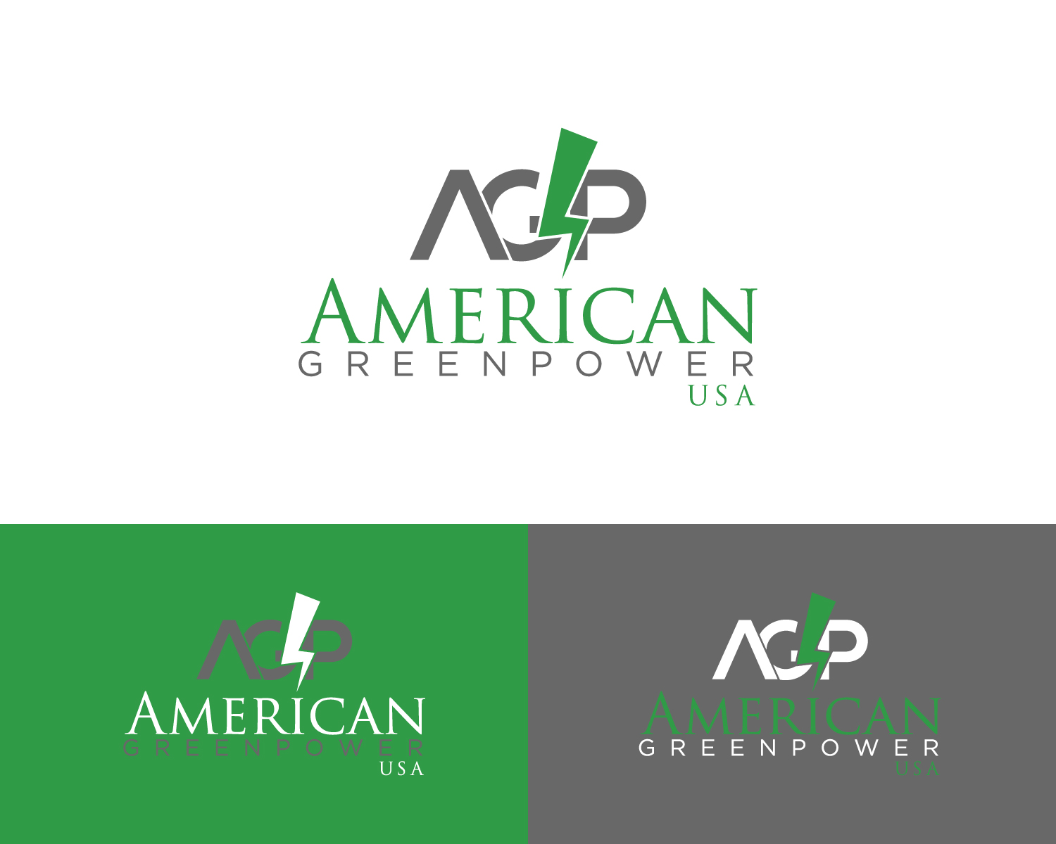 Logo Design by Sheikh Designer for AMERICAN GREENPOWER USA | Design #16303009