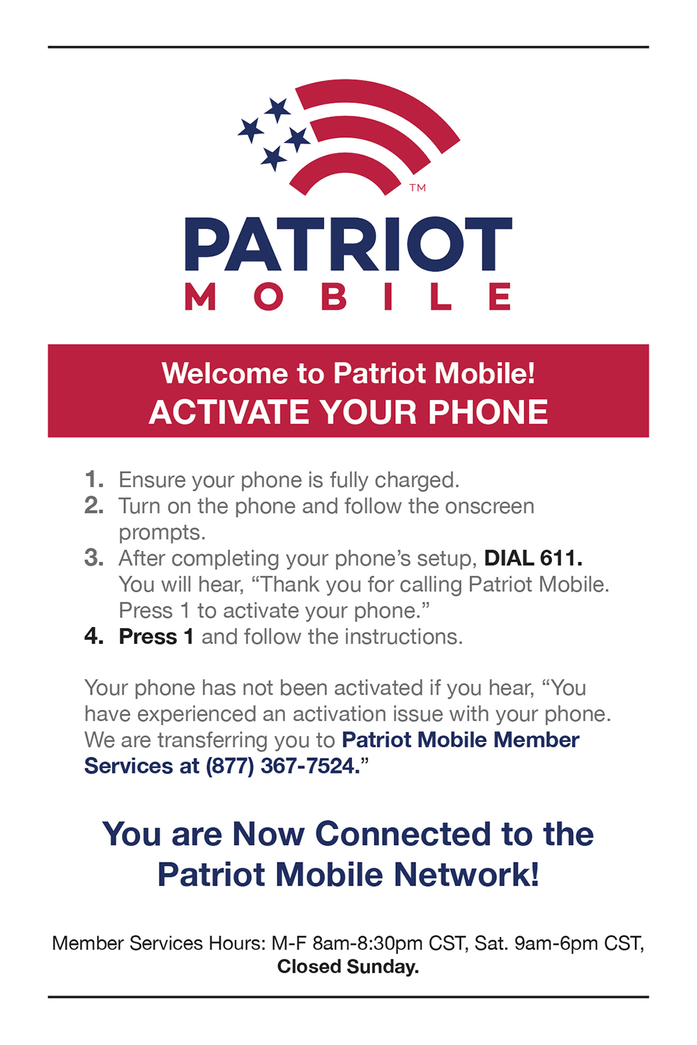 Karten-Design von DesignFive für Patriot Mobile | Design #16291725