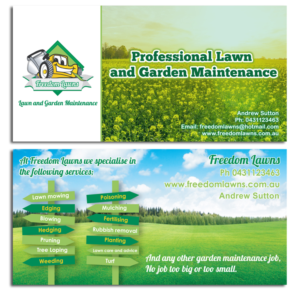 Flyer Design by Studio 17 for Freedom Lawns | Design: #16286960
