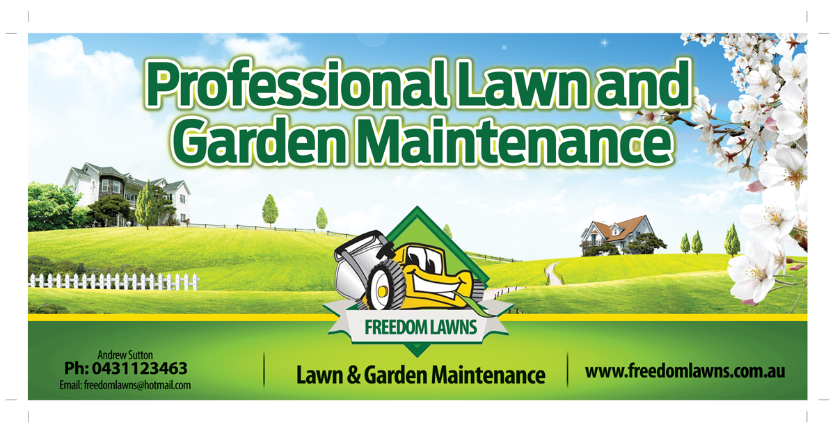 Flyer Design by nyky for Freedom Lawns | Design #16292752