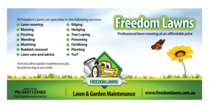 Flyer Design by nyky for Freedom Lawns | Design: #16292778