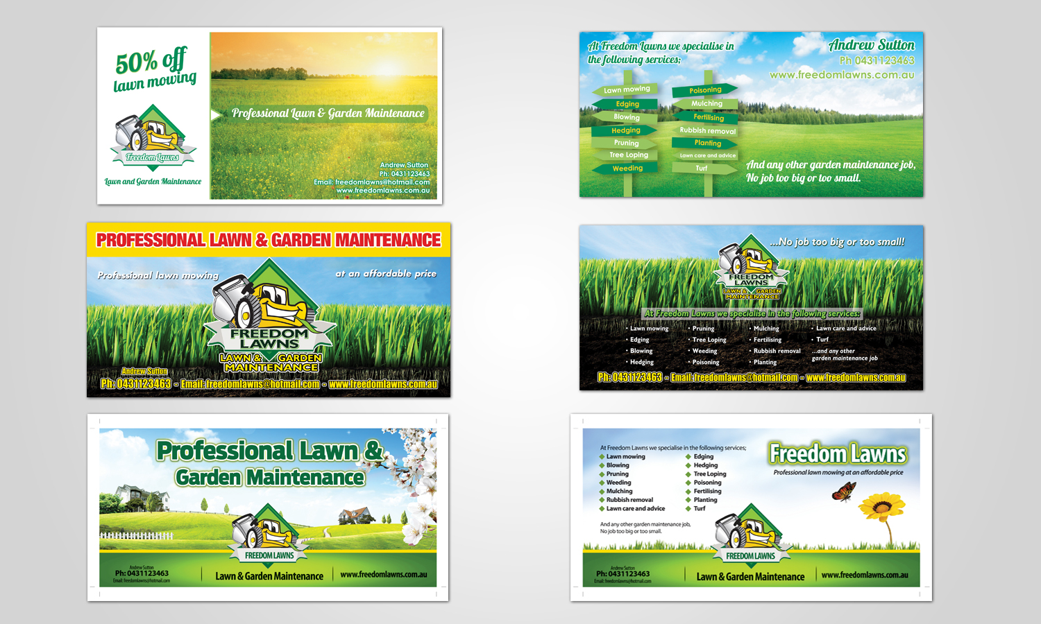 Flyer Design by debdesign for Freedom Lawns | Design #16288608