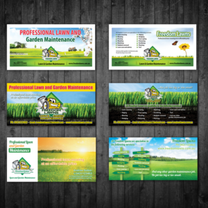 Flyer Design by creative.bugs for Freedom Lawns | Design: #16298924