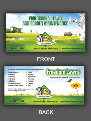 Design de Flyer par ecorokerz pour Freedom Lawns | Design #16289825