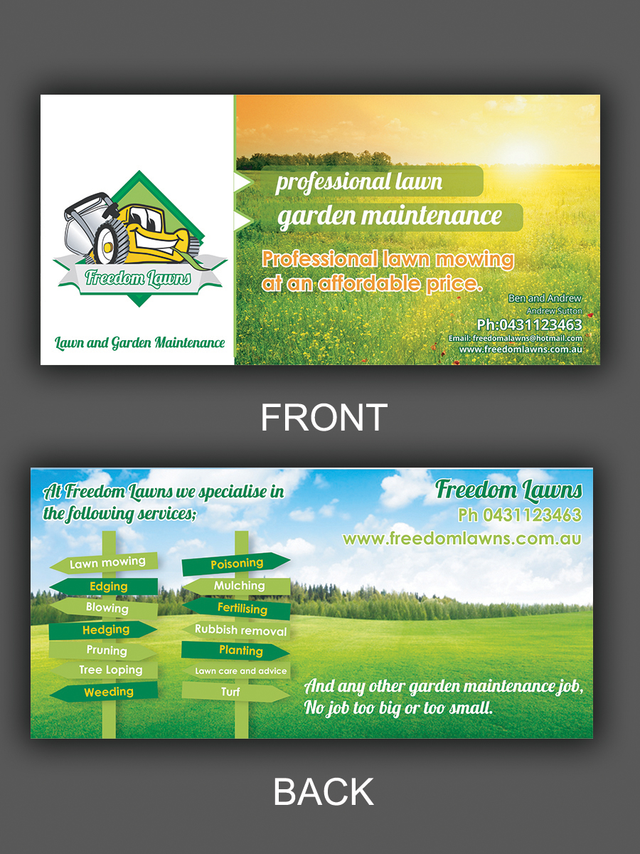 Flyer Design by ecorokerz for Freedom Lawns | Design #16289826