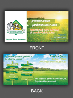 Flyer Design by ecorokerz for Freedom Lawns | Design: #16289826