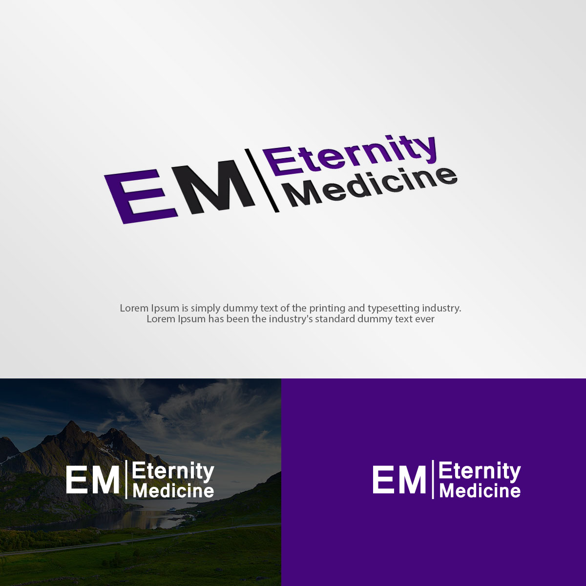 Logo Design by dr ghulam mustafa sahab for Eternity Medicine | Design #16294937