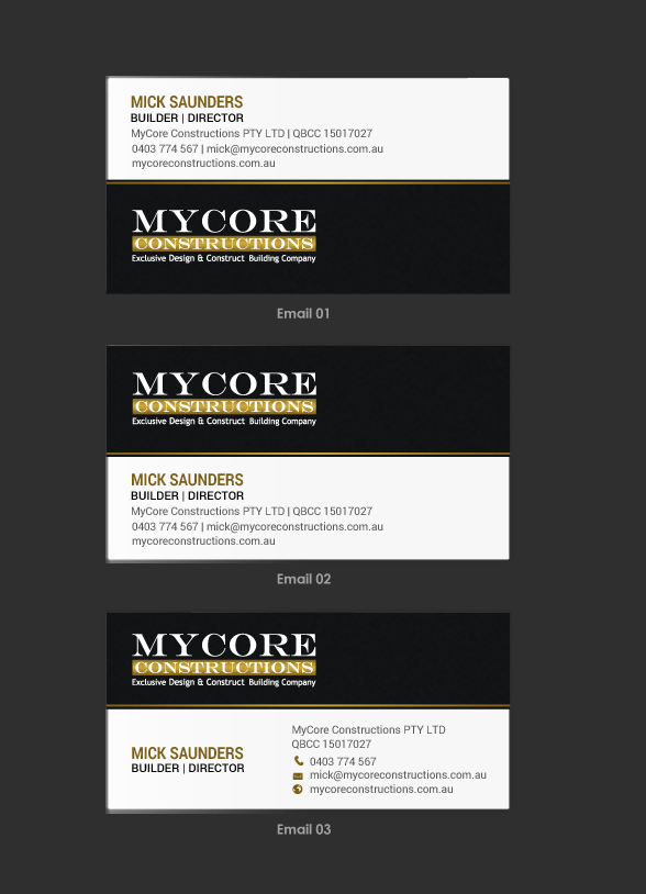 Stationery Design by chandrayaan.creative for MyCore Constructions Pty Ltd | Design #16541324