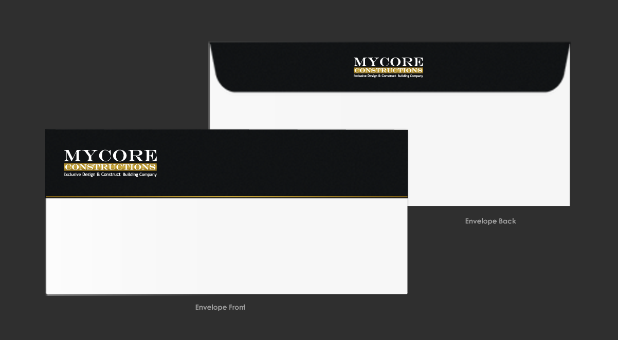 Stationery Design by chandrayaan.creative for MyCore Constructions Pty Ltd | Design #16541327