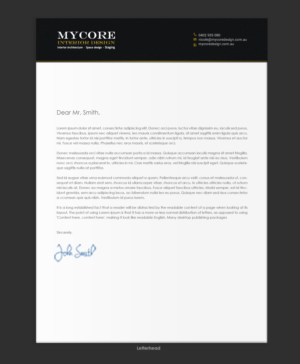 Stationery Design by chandrayaan.creative for MyCore Constructions Pty Ltd | Design: #16541339