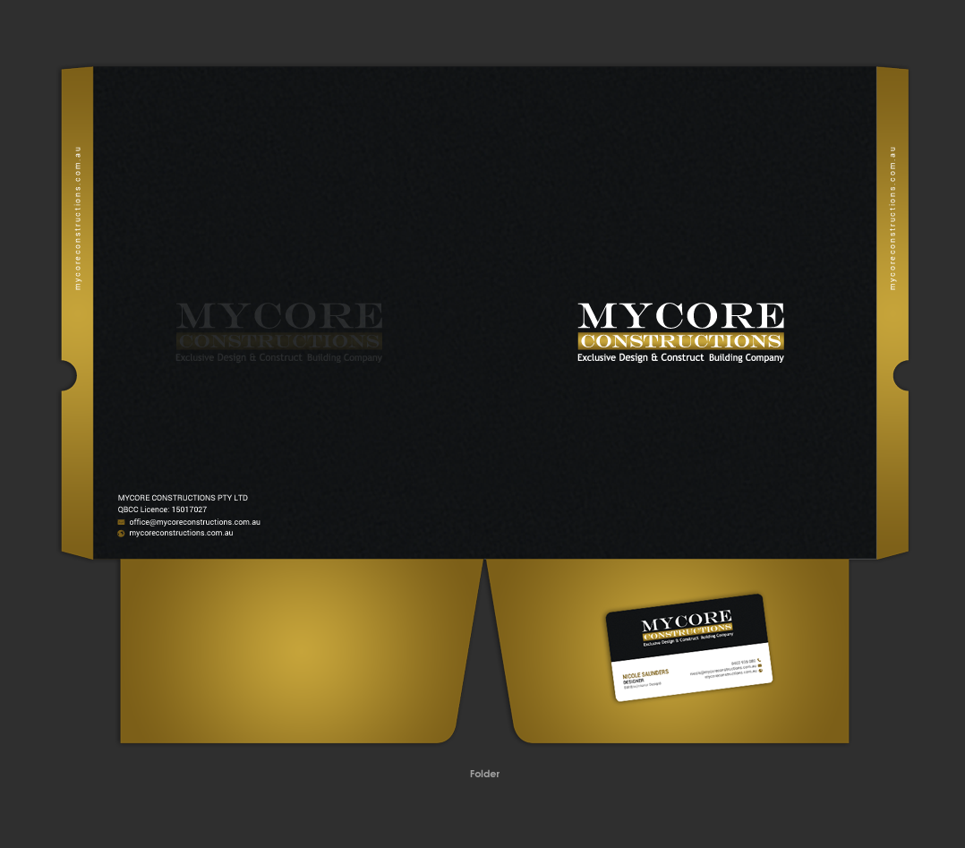Stationery Design by chandrayaan.creative for MyCore Constructions Pty Ltd | Design #16554257