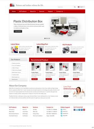 international electric export business, needs help us Wordpress PSD design
