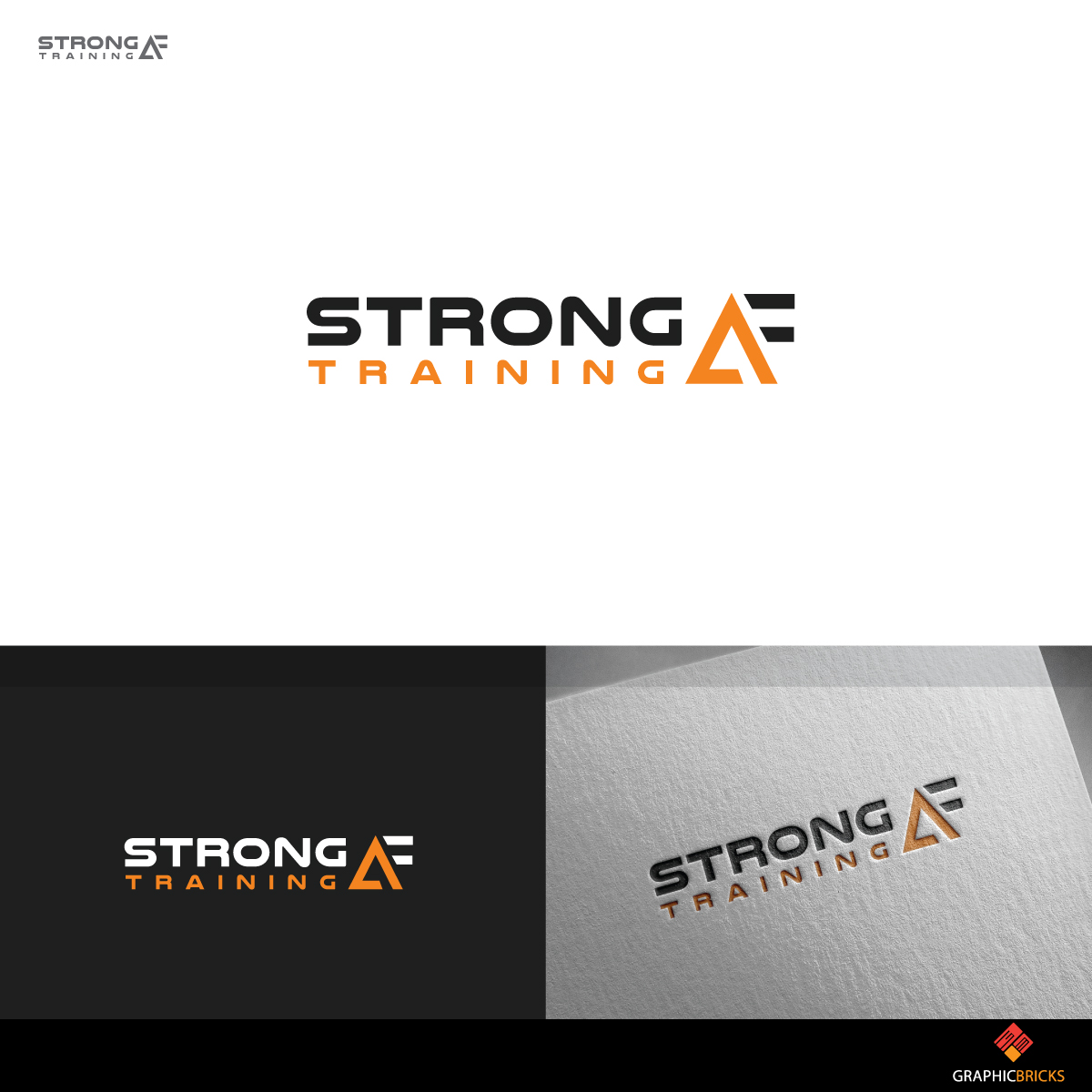 Logo Design by Graphic Bricks for StrongAF Training | Design #16305025