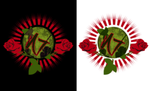 T-Shirt or Hoodie Back Design using a Rose Graphic | Design de T-shirt par edge design