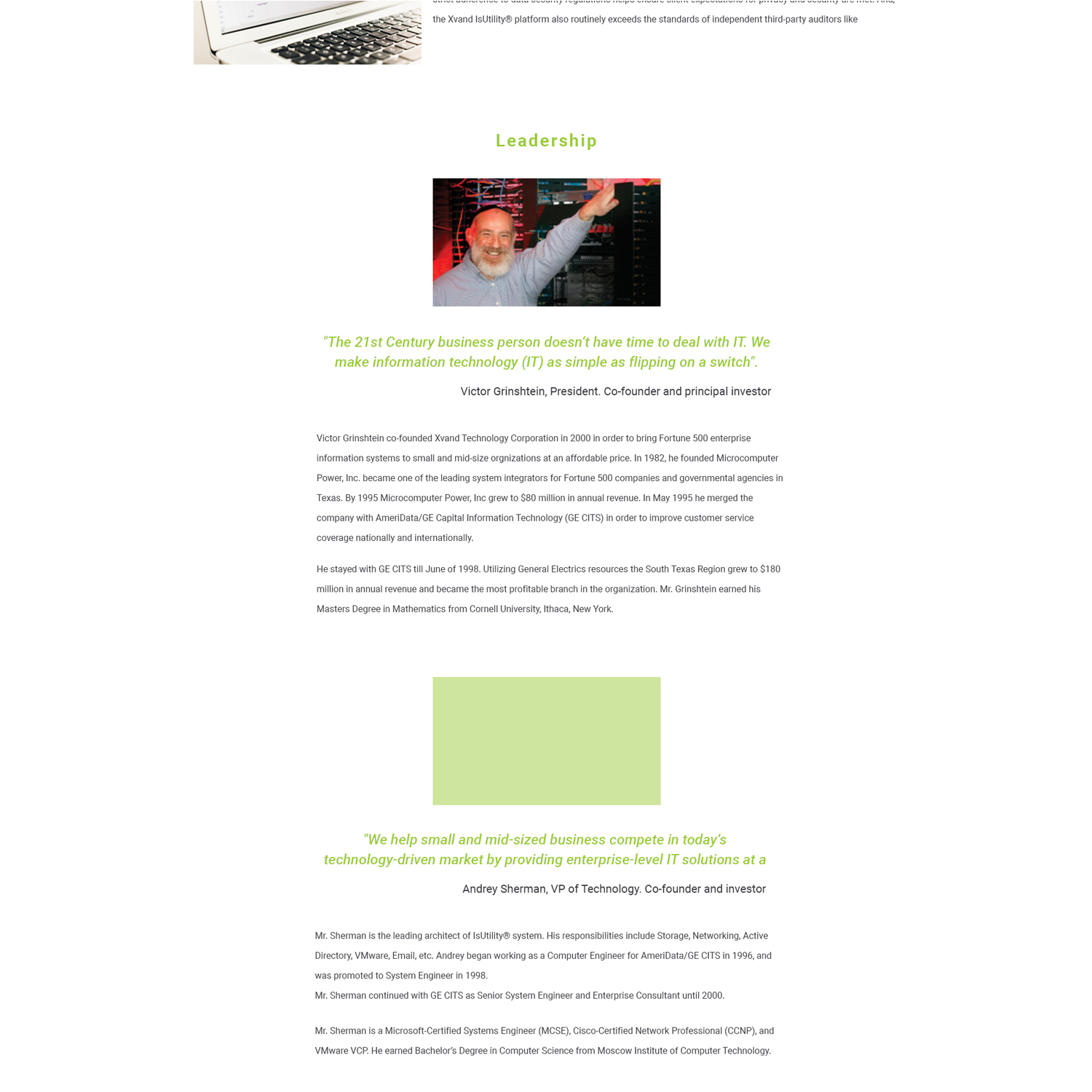 Serious Modern It Company Web Design For A Company By