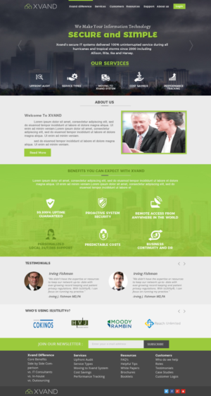 IT-support company web-site design | Diseño Web por WebPixel
