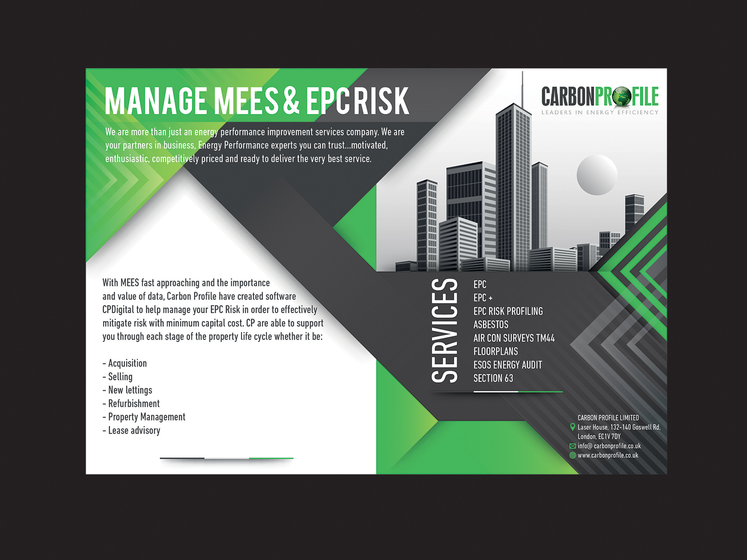 Elegant, Playful, Real Estate Agent Advertisement Design for Carbon ...