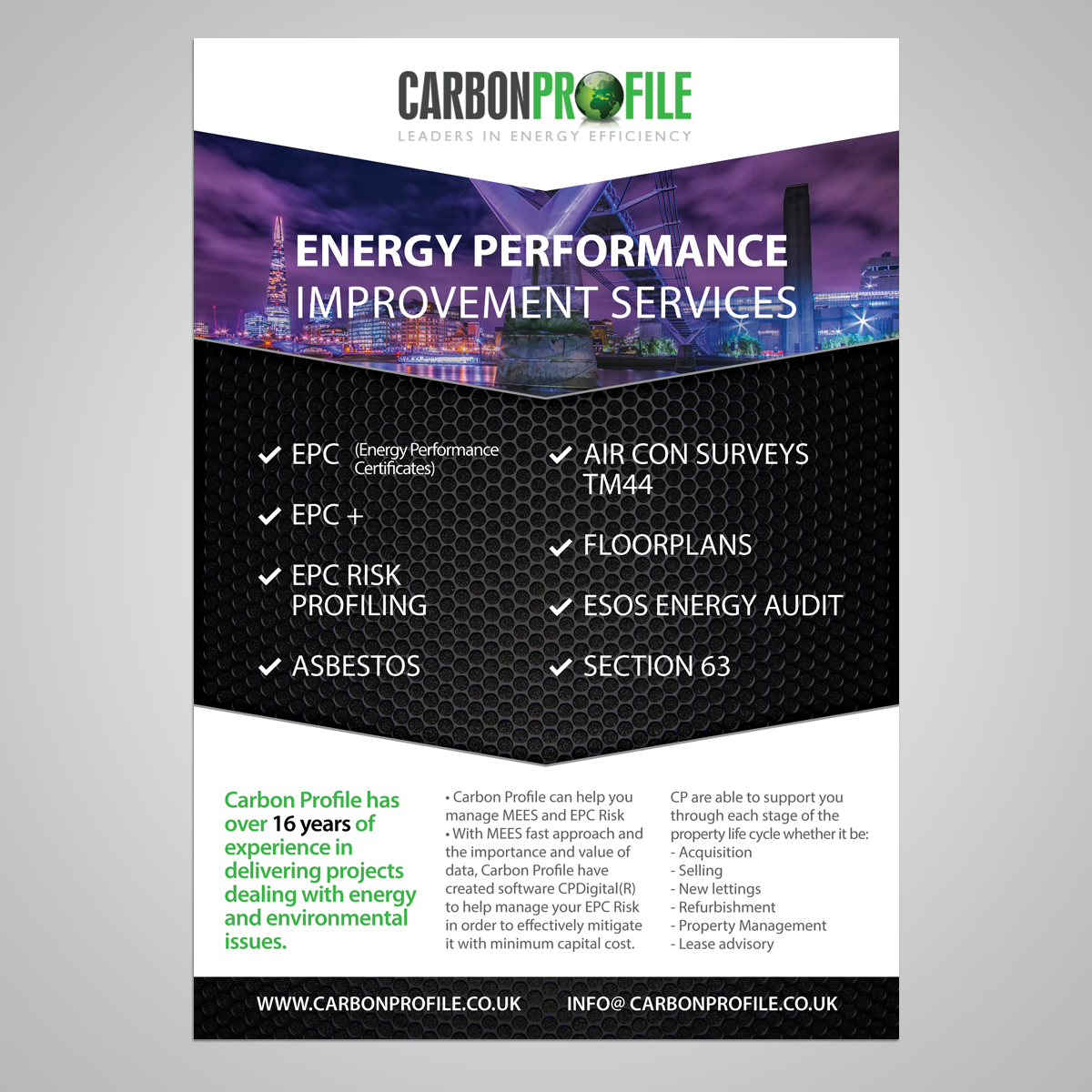 Advertisement Design by Taya Bright for Carbon Profile Ltd | Design #16303749