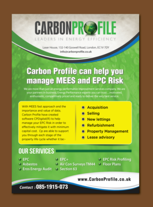 Advertisement Design by meet007 for Carbon Profile Ltd | Design: #16306174