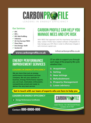 Advertisement Design by meet007 for Carbon Profile Ltd | Design: #16308245