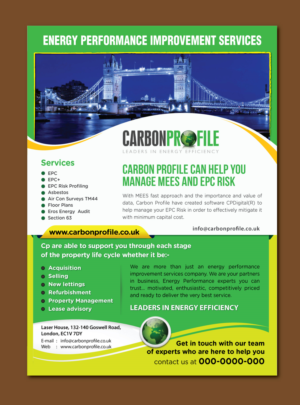Advertisement Design by meet007 for Carbon Profile Ltd | Design: #16308599