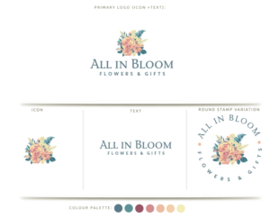All in Bloom Flowers and Gifts | Logo-Design von Birdcage