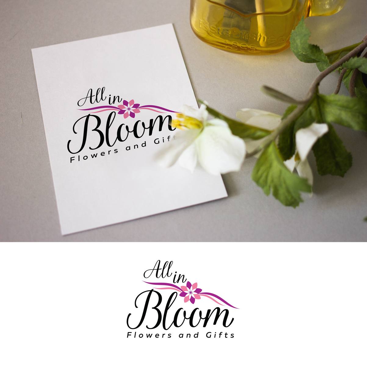 Elegant, Playful, Florist Logo Design for All in Bloom Flowers and ...