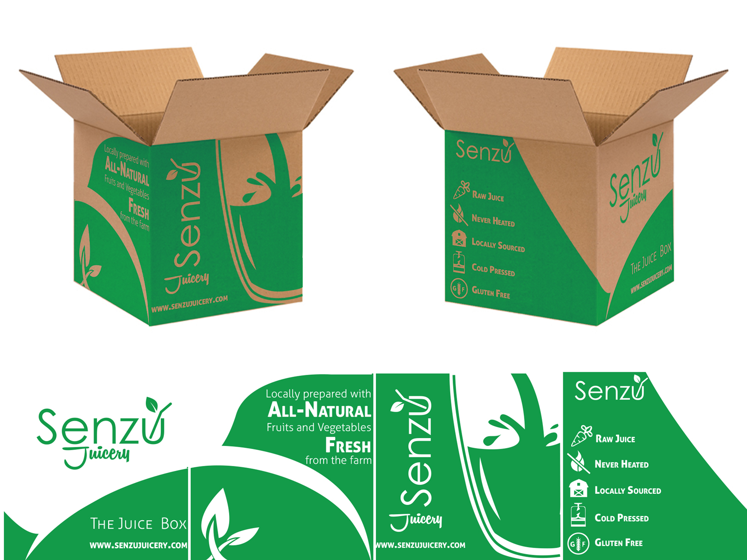 Diseño de Empaque por Abhinash para Senzu Juicery | Diseño: #16311272