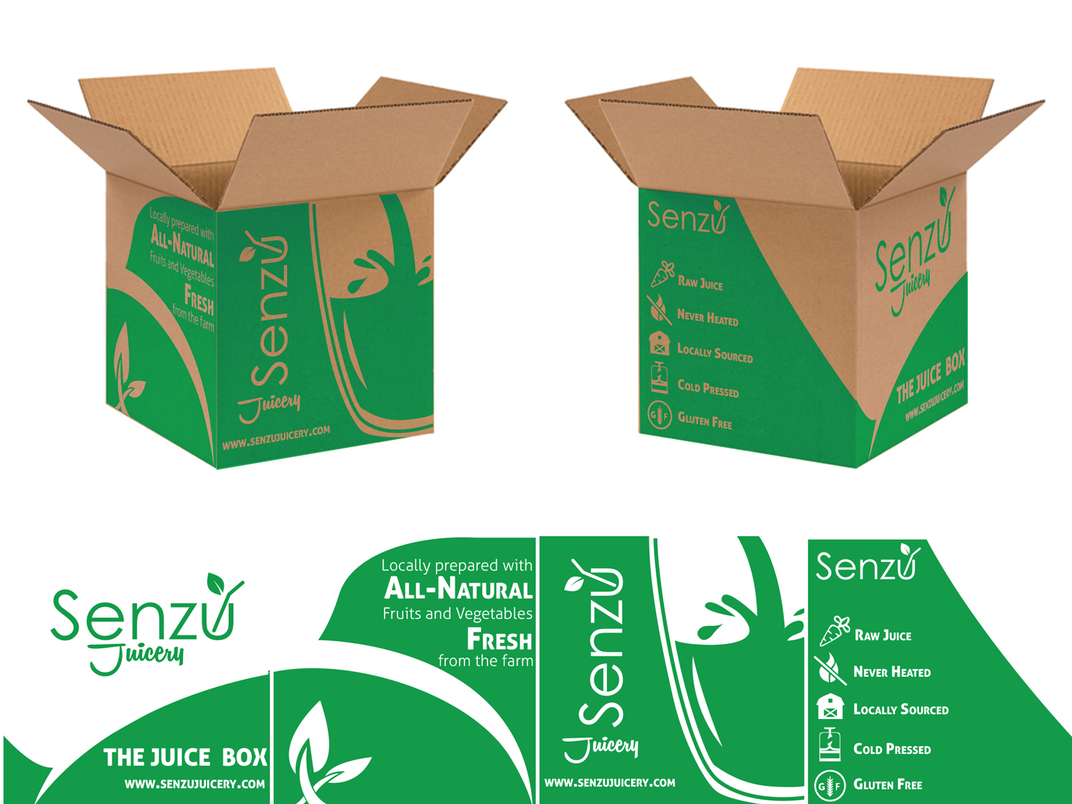 Packaging Design by Abhinash for Senzu Juicery | Design #16311515