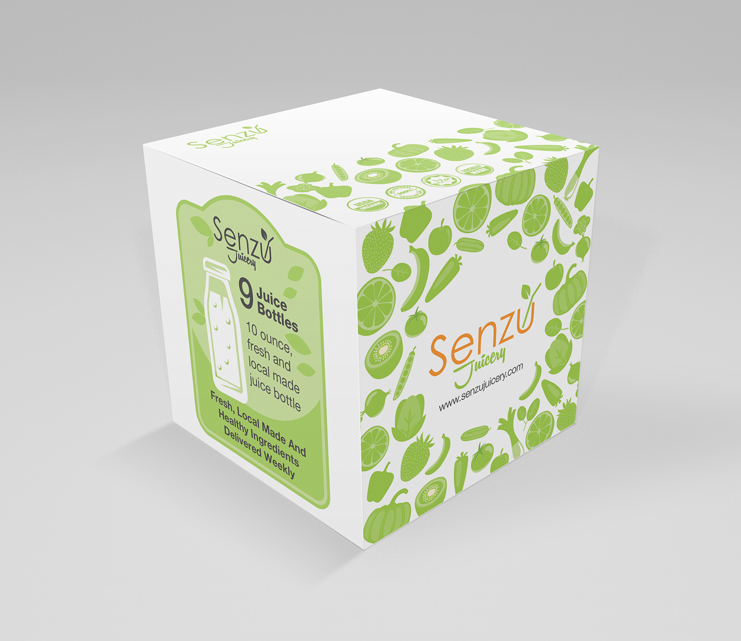 Diseño de Empaque por falcon.wings para Senzu Juicery | Diseño #16354346