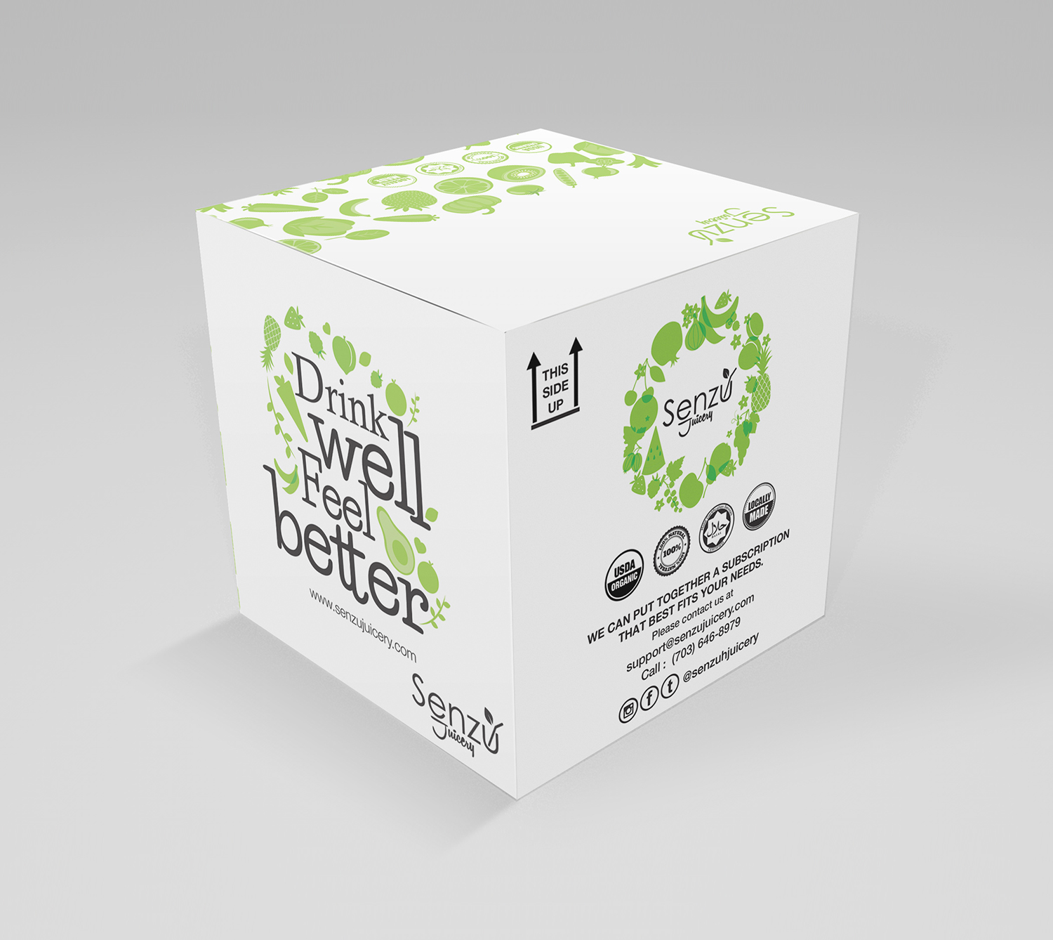 Packaging Design by falcon.wings for Senzu Juicery | Design #16354349