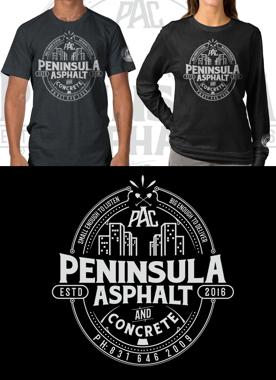 Design de T-shirt par cithuwill pour Peninsula asphalt and concrete  | Design #16365416