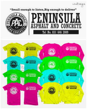 T-Shirt-Design von mngkw für Peninsula asphalt and concrete  | Design: #16355448