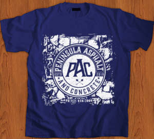 T-Shirt-Design von creative gravity für Peninsula asphalt and concrete  | Design: #16432719