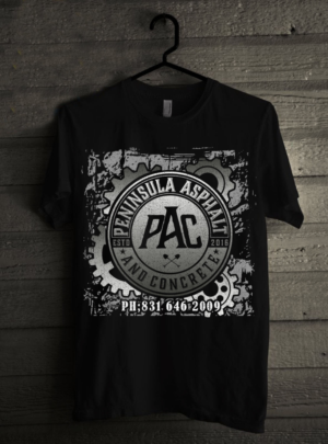 T-Shirt-Design von creative gravity für Peninsula asphalt and concrete  | Design: #16432853