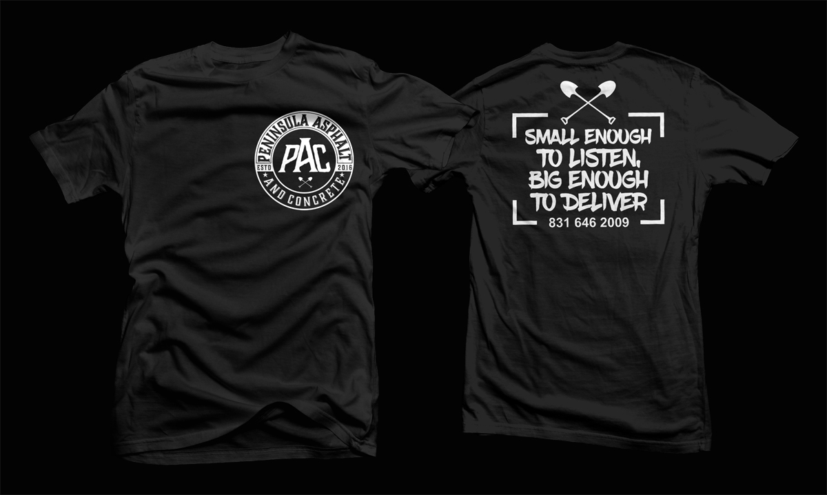 T-shirt Design by D'Mono for Peninsula asphalt and concrete  | Design #16418564