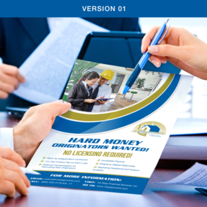HARD MONEY ORIGINATOR RECRUITMENT | Diseño de Flyer por Claireative