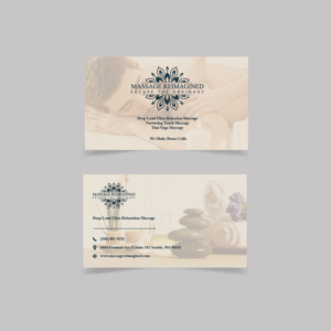 Massage Reimagined Business Card Design | Business Card Design by bdesigner9