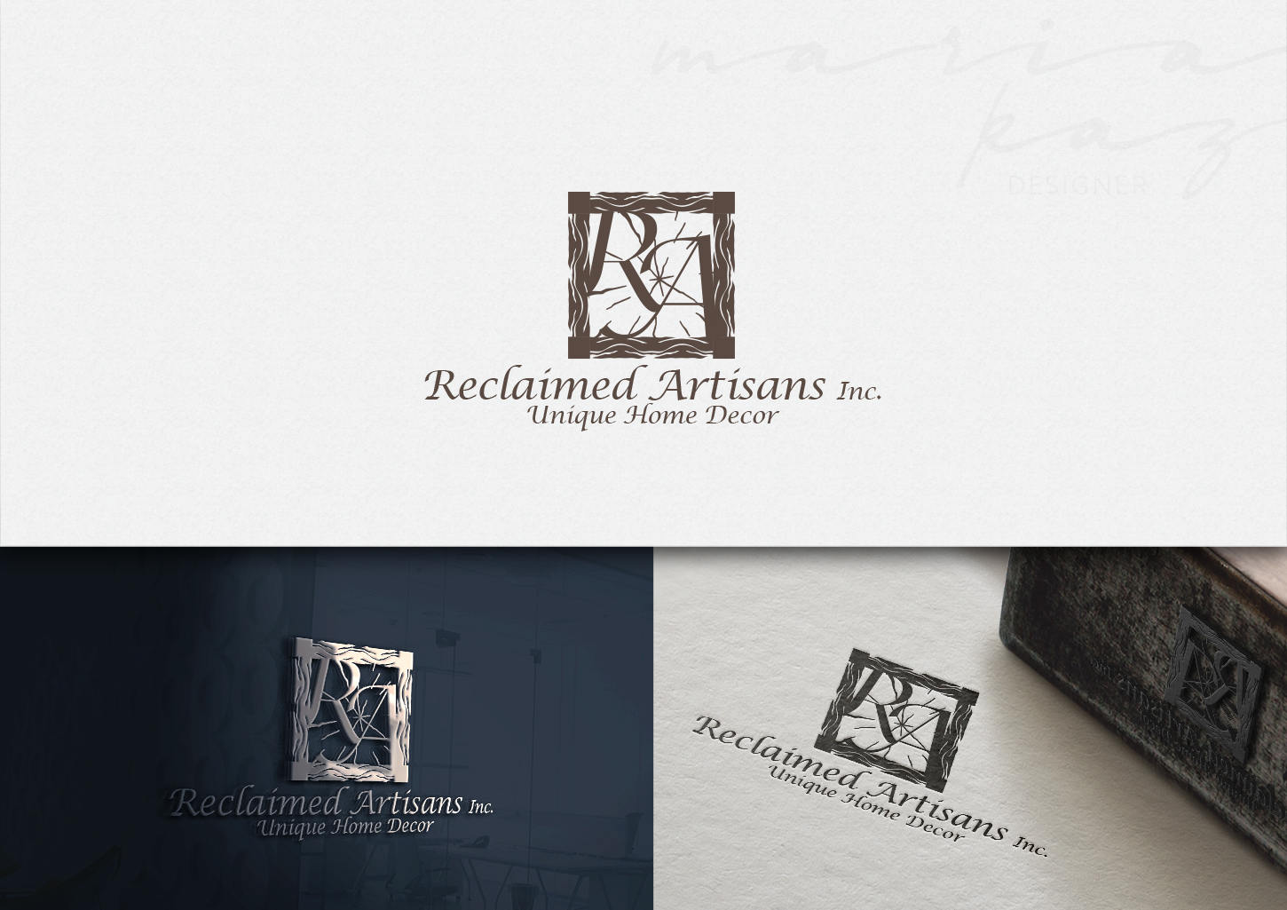 Logo Design by maria-kaz for Reclaimed Artisans Inc. | Design #16328073