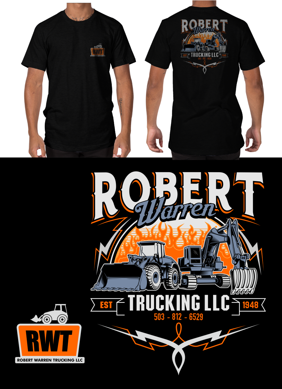 T-shirt Design by cithuwill for Robert Warren Trucking and Excavation | Design #16418210